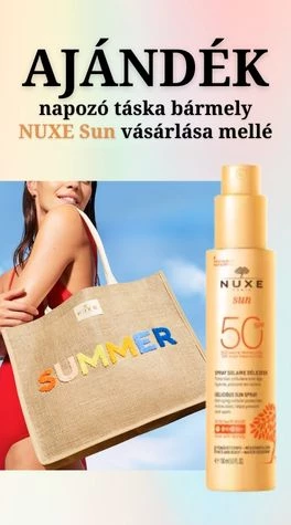 NUXE Sun termék vásárlása mellé ajándék napozó táska!
