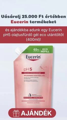 Vásárolj 25.000 Ft értékben Eucerin termékeket, és megajándékozunk egy Eucerin pH5 olajtusfürdő gél eco utántöltővel!