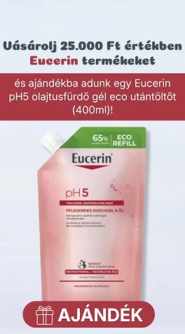 Vásárolj 25.000 Ft értékben Eucerin termékeket, és megajándékozunk egy Eucerin pH5 olajtusfürdő gél eco utántöltővel!