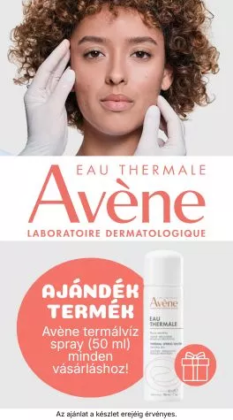 Ajándék Avène termálvíz spray (50 ml) minden vásárláshoz!