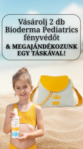 Vásárolj minimum 2 db Bioderma Pediatrics fényvédőt és ajándékba adunk egy táskát
