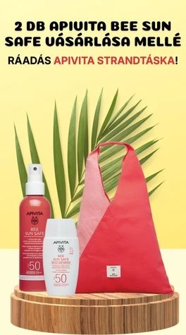 Minimum 2 db Apivita Bee Sun Safe vásárlása mellé ajándék strandtáska