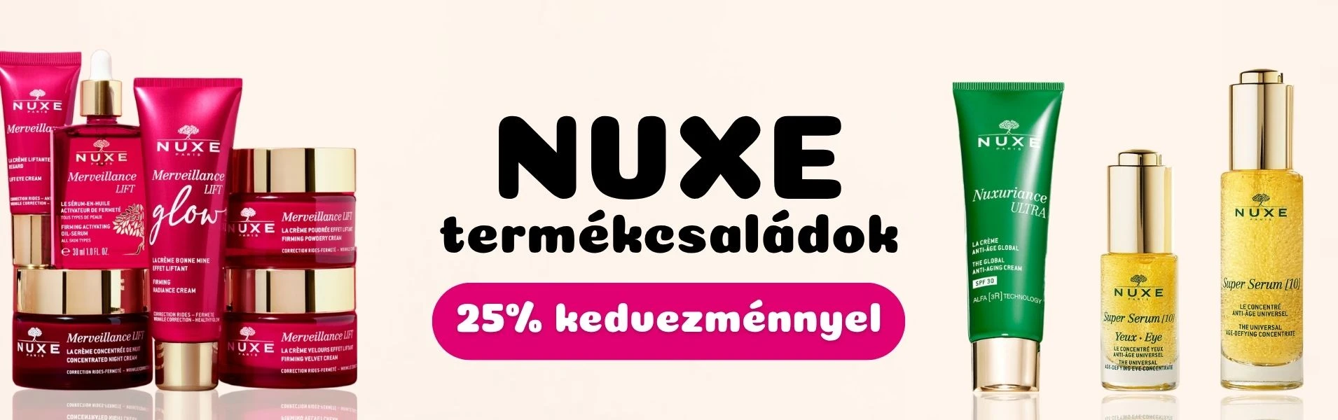 Nuxe termékek akcióban! Szerezd be őket tőlünk!