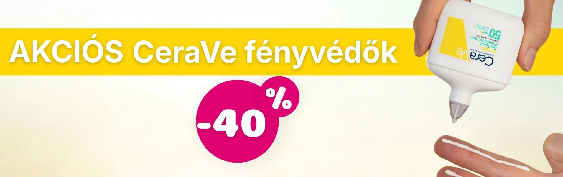 CeraVe fényvédőkre-40% kedvezmény!