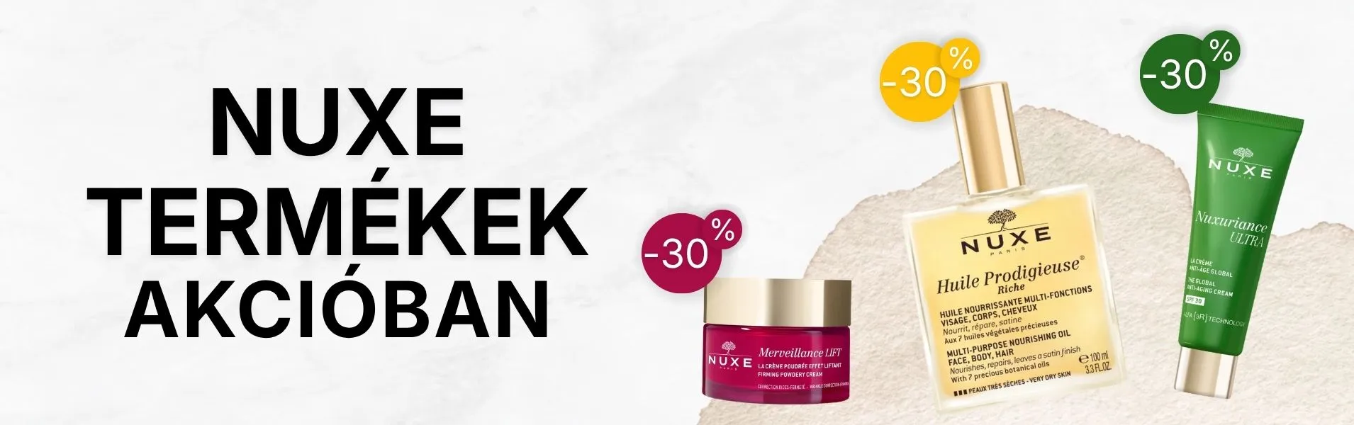 Nuxe termékek akcióban!