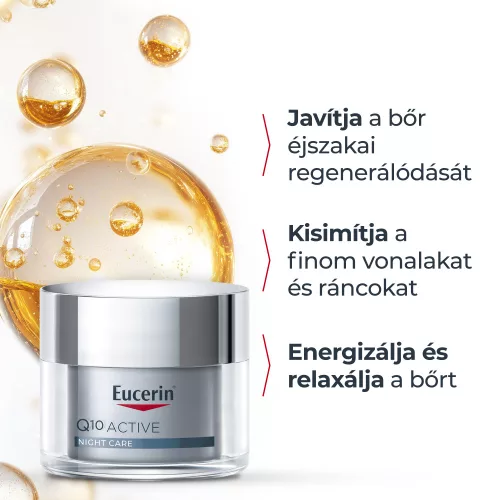 Eucerin Q10 ACTIVE Ránctalanító éjszakai arckrém 50ml