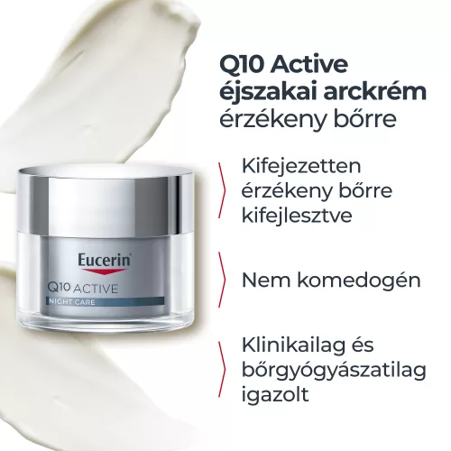 Eucerin Q10 ACTIVE Ránctalanító éjszakai arckrém 50ml