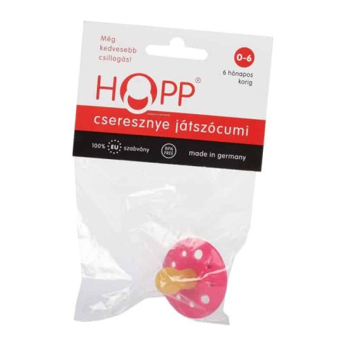 Hopp kis cseresznye alakú játszócumi 0-6 hó