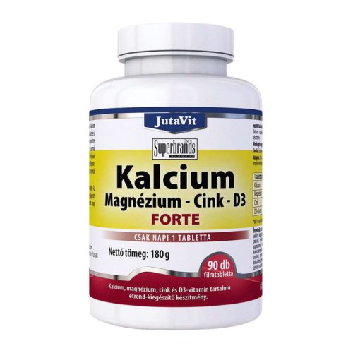 JutaVit Kalcium + Magnézium + Cink+ D3 Forte tabletta 90x