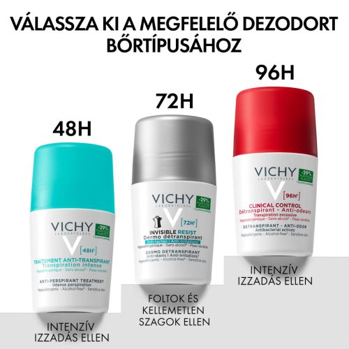 VICHY Izzadságszabályozó golyós dezodor intenzív hatással 50ml