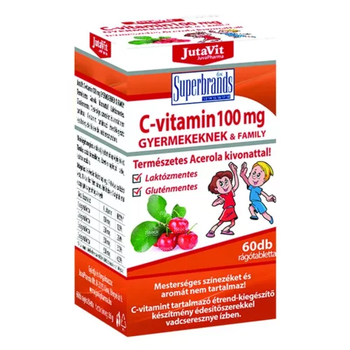 JutaVit C-vitamin 100 mg Gyermekeknek Acerola kivonattal tabletta 60x