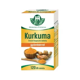 Herbária Kurkuma tabletta gyömbérrel 120x