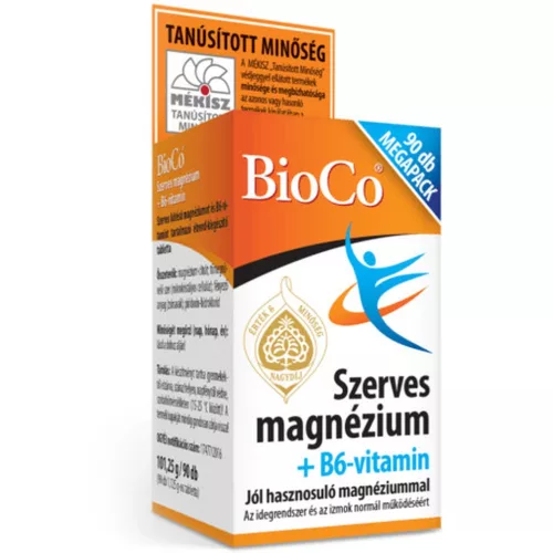 BioCo Szerves Magnézium+B6-vitamin Megapack 90x