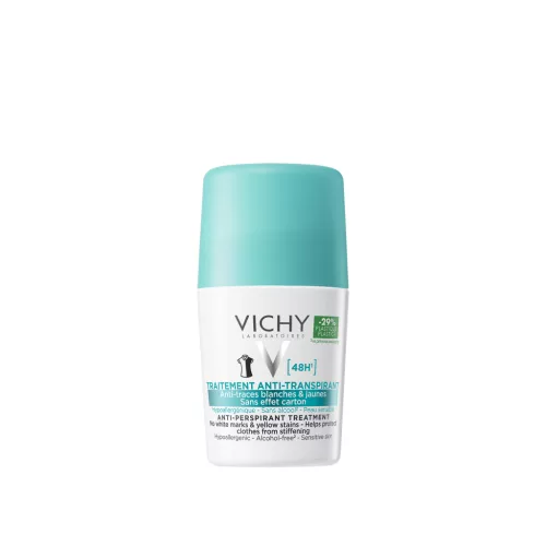 VICHY Izzadságszabályozó golyós dezodor intenzív hatással foltmentes 50ml