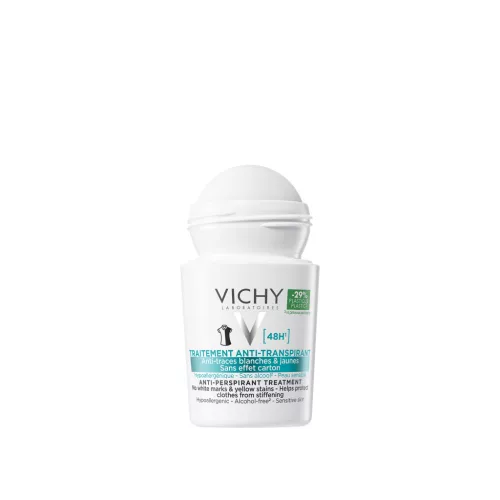 VICHY Izzadságszabályozó golyós dezodor intenzív hatással foltmentes 50ml