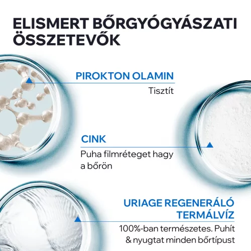 Uriage D.S. Hair Habzó gél  seborrhoeás bőrre 150ml