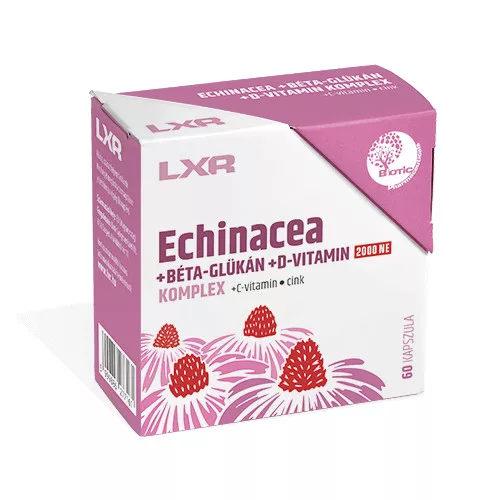 LXR Echinacea +Béta-Glükán +D-Vitamin Komplex 60x