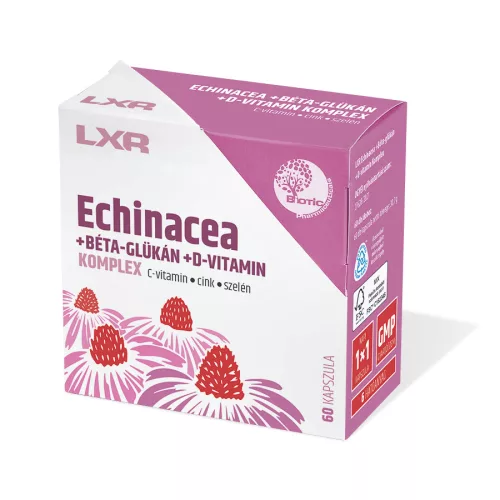 LXR Echinacea +Béta-Glükán +D-Vitamin Komplex 60x