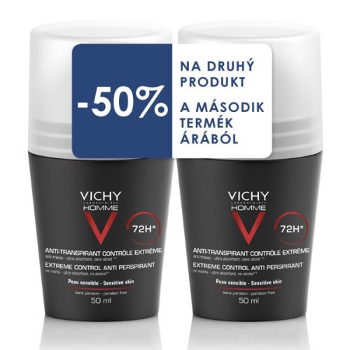 VICHY HOMME DEO GOLYOS DUO 72H 2X50ML