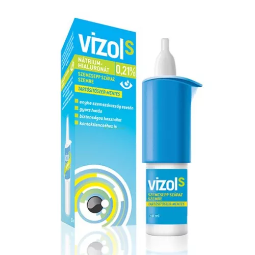 Vizol S 0,21% oldatos szemcsepp száraz szemre 10ml