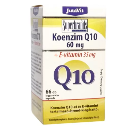 JutaVit Koenzim Q10 60mg+35 mg E-vitamin kapszula 66x