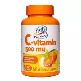   VitaPlus 1x1 Vitaday C-vitamin 500 mg rágótabletta narancs ízű 60x
