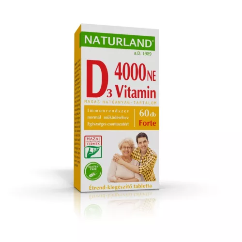 Naturland D-vitamin forte 4000NE tabletta 60x