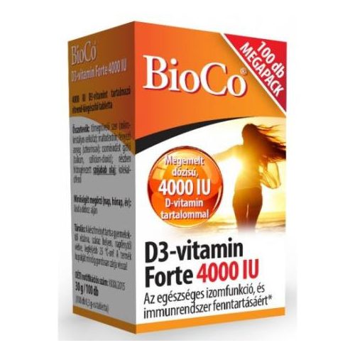 BIOCO D3-VITAMIN FORTE 4000IU TABL. 100X