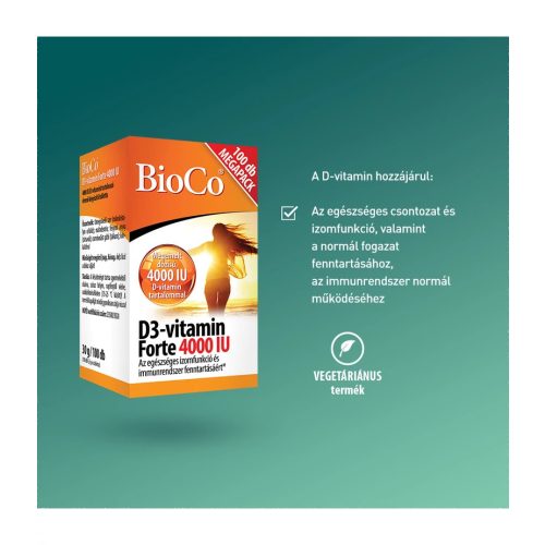 BioCo D3-vitamin Forte 4000 IU tabletta 100x
