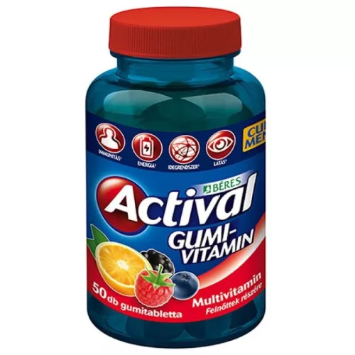Béres Actival gumivitamin felnőtteknek 50x