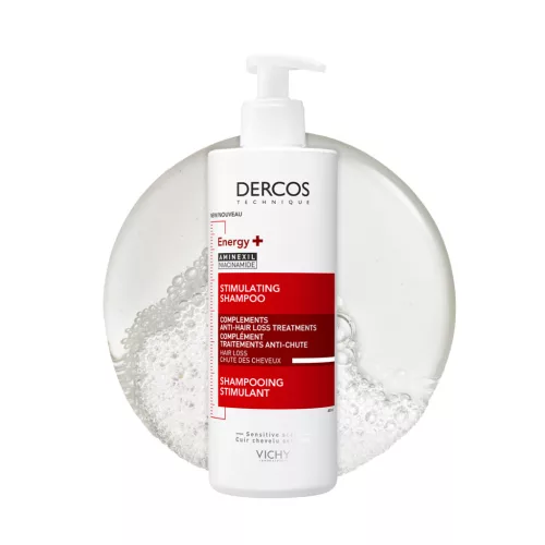 VICHY Dercos Energy+ Energiát adó sampon hajhullás ellen 400ml