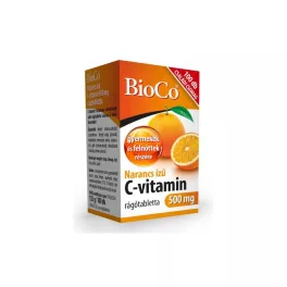 BioCo Narancs ízű C-vitamin 500 mg rágótabletta 100x