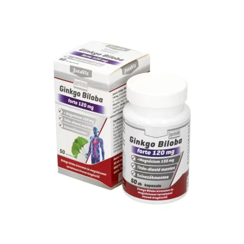 JutaVit Ginkgo Biloba Forte 120 mg + Magnézium 150 kapszula 50x