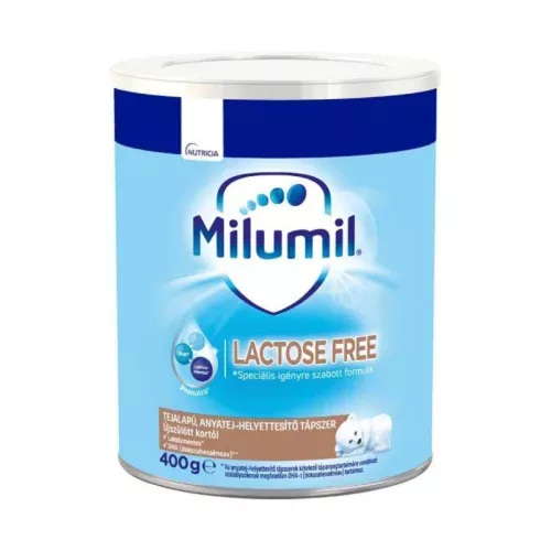 Milumil Lactose Free tejalapú, anyatej-helyettesítő tápszer újszülött kortól 400g