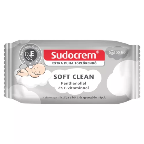 Sudocrem Soft Clean törlőkendő 55X