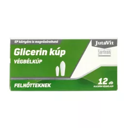 JutaVit Glicerin végbélkúp felnőtteknek 12x