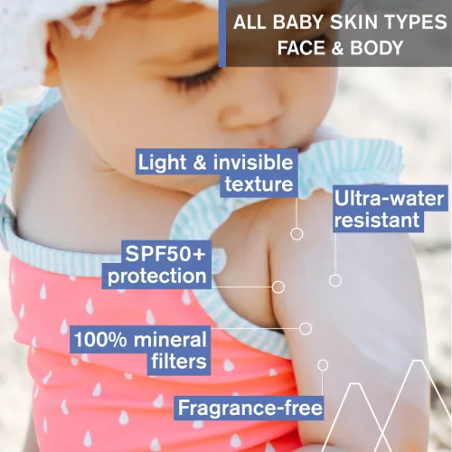 Uriage Baba Mineral fényvédő krém SPF50+ 50ml