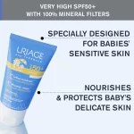 Uriage Baba Mineral fényvédő krém SPF50+ 50ml