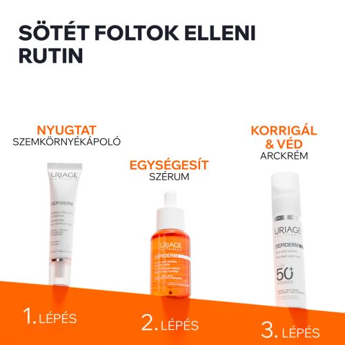 Uriage Dépiderm barna foltok elleni nappali krém SPF50 30ml