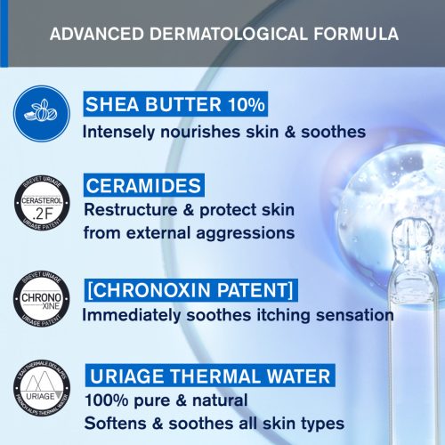 Uriage XÉMOSE Lipidfeltöltő krém száraz bőrre 200ml