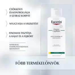   Eucerin DermoCapillaire Korpásodás elleni sampon száraz korpára 250ml