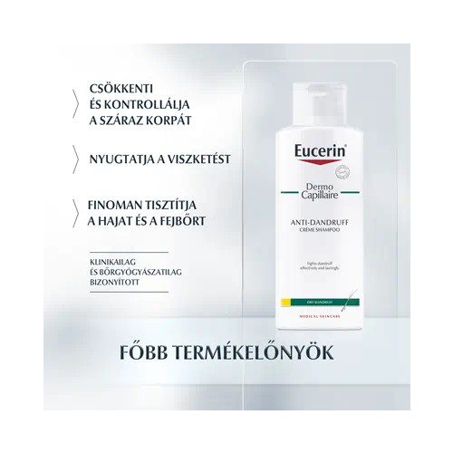 Eucerin DermoCapillaire Korpásodás elleni sampon száraz korpára 250ml