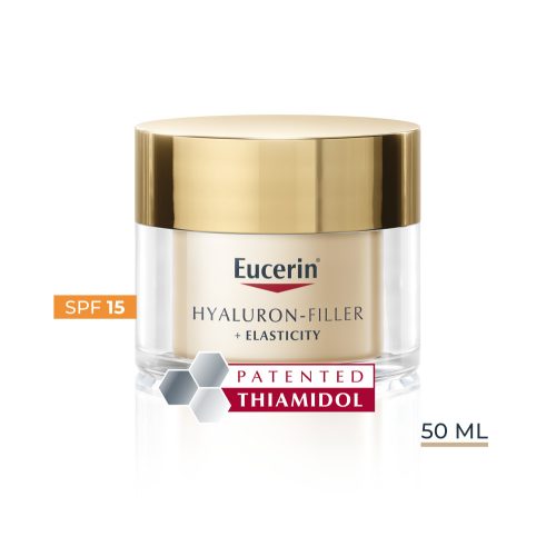 Eucerin Hyaluron-Filler + Elasticity Bőrtömörséget regeneráló nappali arckrém SPF15 50ml