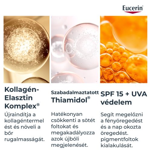 Eucerin Hyaluron-Filler + Elasticity Bőrtömörséget regeneráló nappali arckrém SPF15 50ml