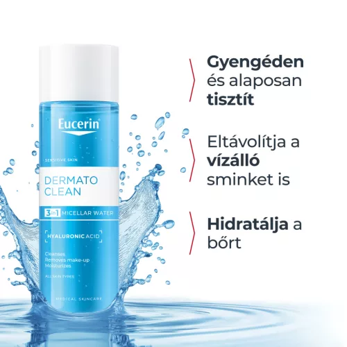 Eucerin DermatoCLEAN 3in1 micellás arclemosó 400ml