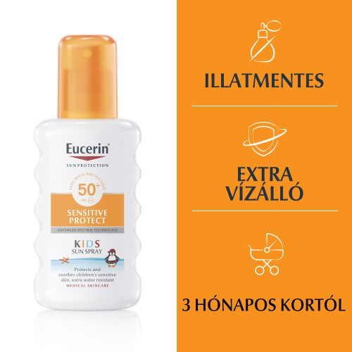 Eucerin Sun Sensitive Protect Gyermek napozó spray SPF50+ 200ml