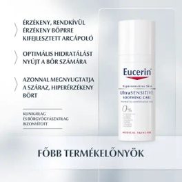   Eucerin UltraSensitive arcápoló normál, vegyes bőrre 50ml