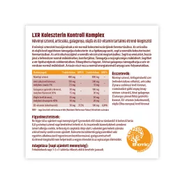 LXR Koleszterin Kontroll Komplex kapszula 60x