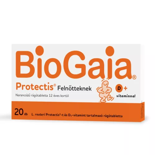 Biogaia Protectis Felnőtt D-vitamin rágótabletta 20x