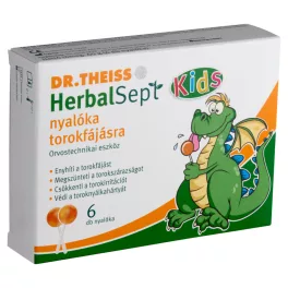 Dr.Theiss HerbalSept Kids nyalóka torokfájásra 6x